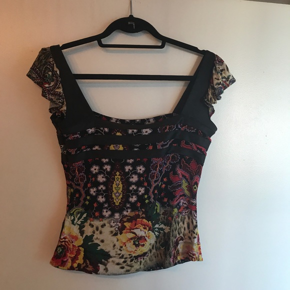Vintage Just Cavalli multicolor top in 10/10 condition - Picture 4 of 4